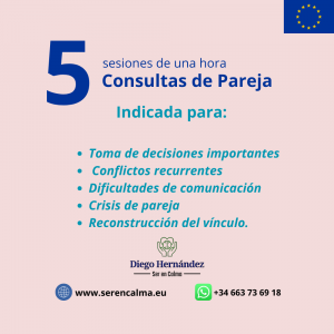 5 Sesiones de Terapia de Pareja